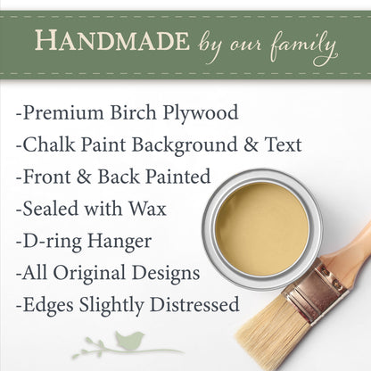 Handmade Christian Coffee Sign